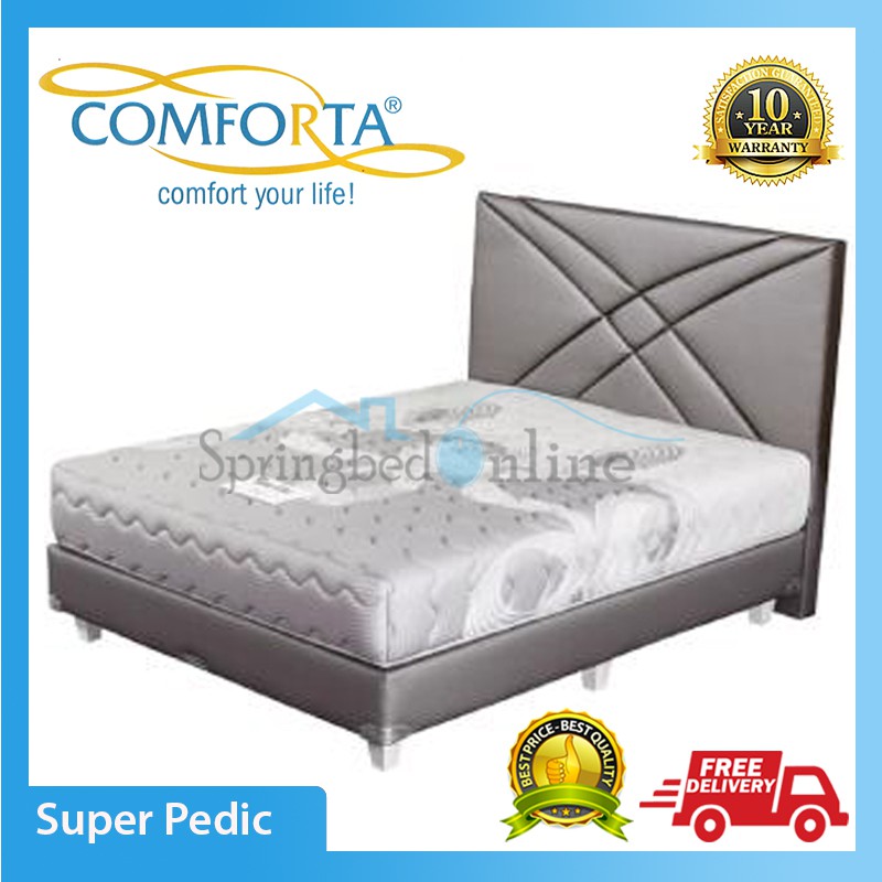 COMFORTA SUPER PEDIC SPRINGBED 200X200 ORTHOPEDIC FULLSET