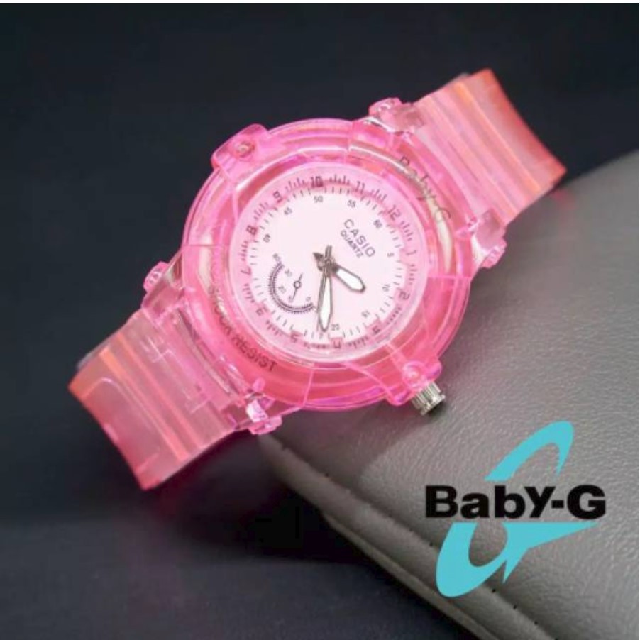 PA JAM TANGAN WANITA / PRIA RUBBER TRANSPARANT IMPORT GROSIR MURAH G-SHOCK GK021