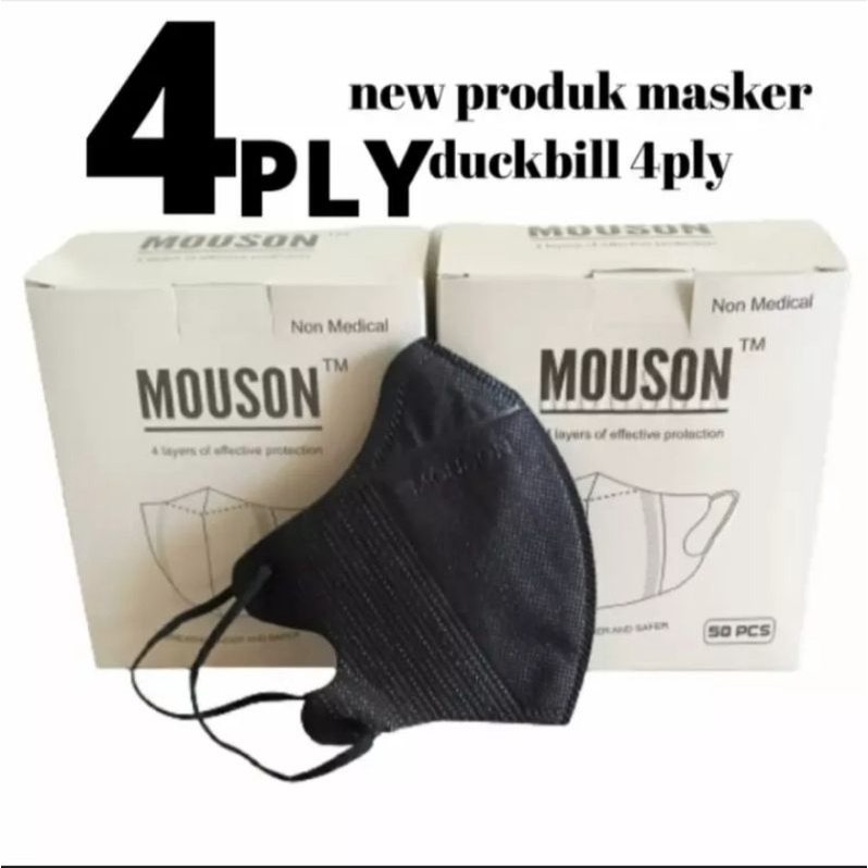 Masker Duckbill Mouson 4ply isi 50s