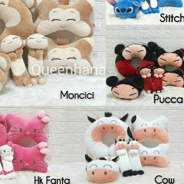 ✻ BANTAL MOBIL / SET MOBIL 4 IN1 FACE KARAKTER ✸