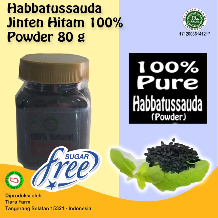 

Habbatussauda Powder (Jinten Hitam) Premium Murni 80 g - Tiara Farm (BERKUALITAS)