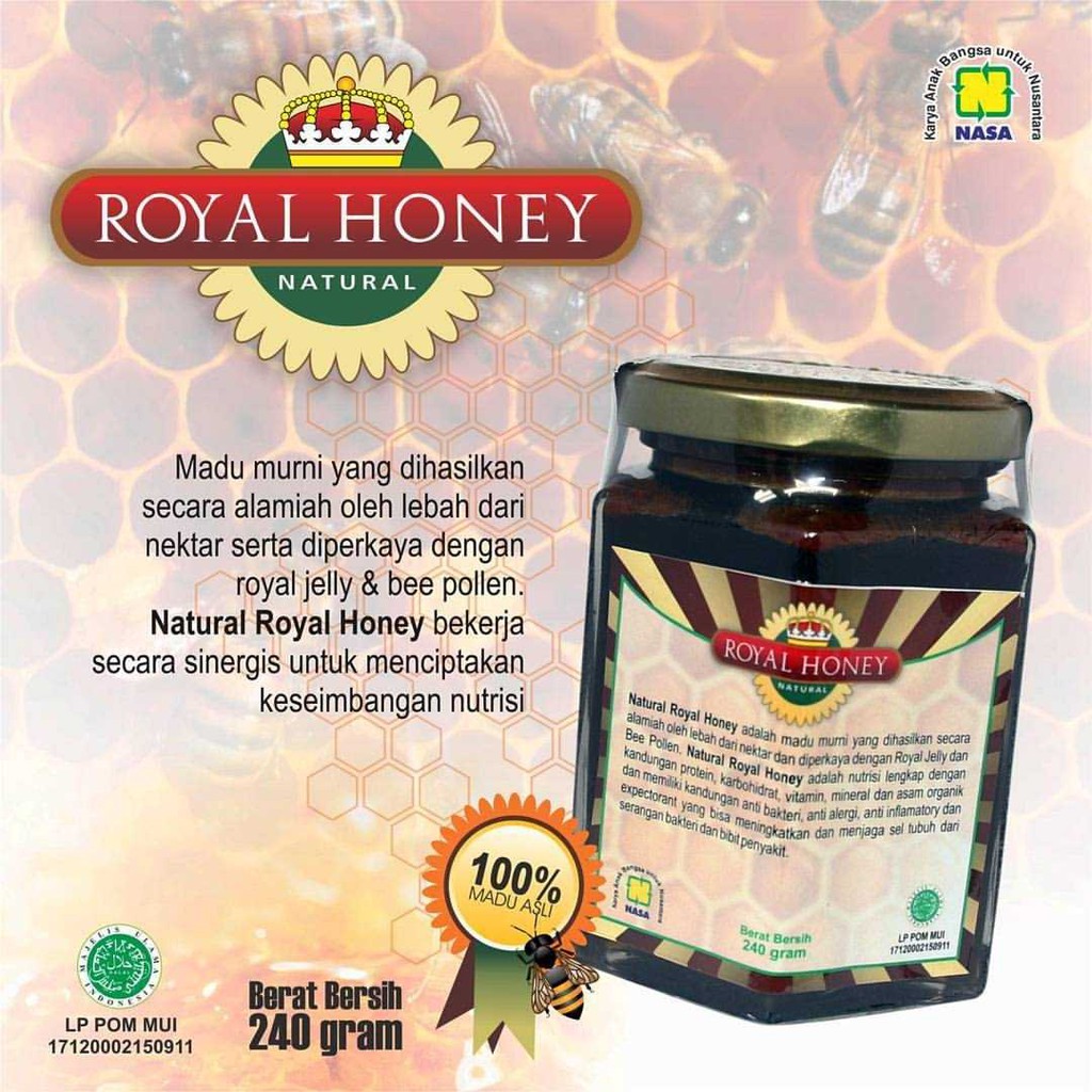 

Natural Royal Honey/ Madu NASA