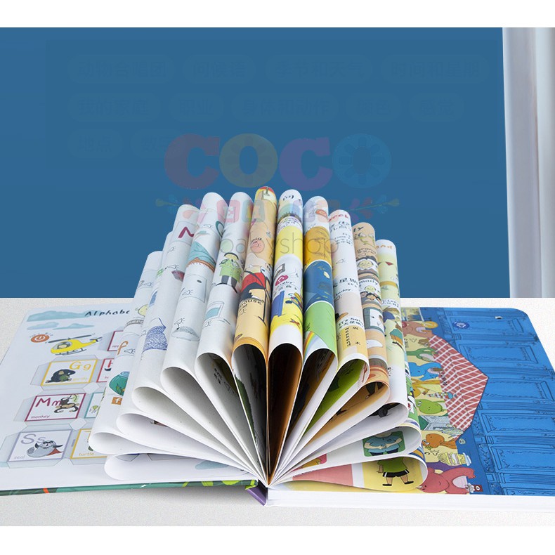 Ready Stock Buku Edukasi Anak Bilingual Sound Book CHILDREN'S ENGLISH READING Mandarin Inggris