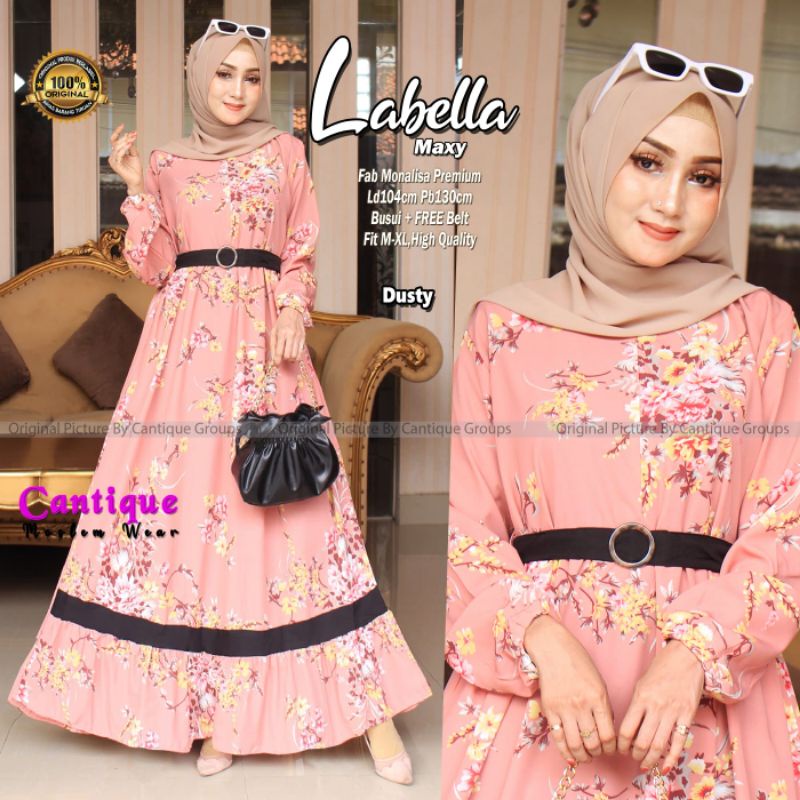 Labella / gamis labella / dress wanita / gamis wanita
