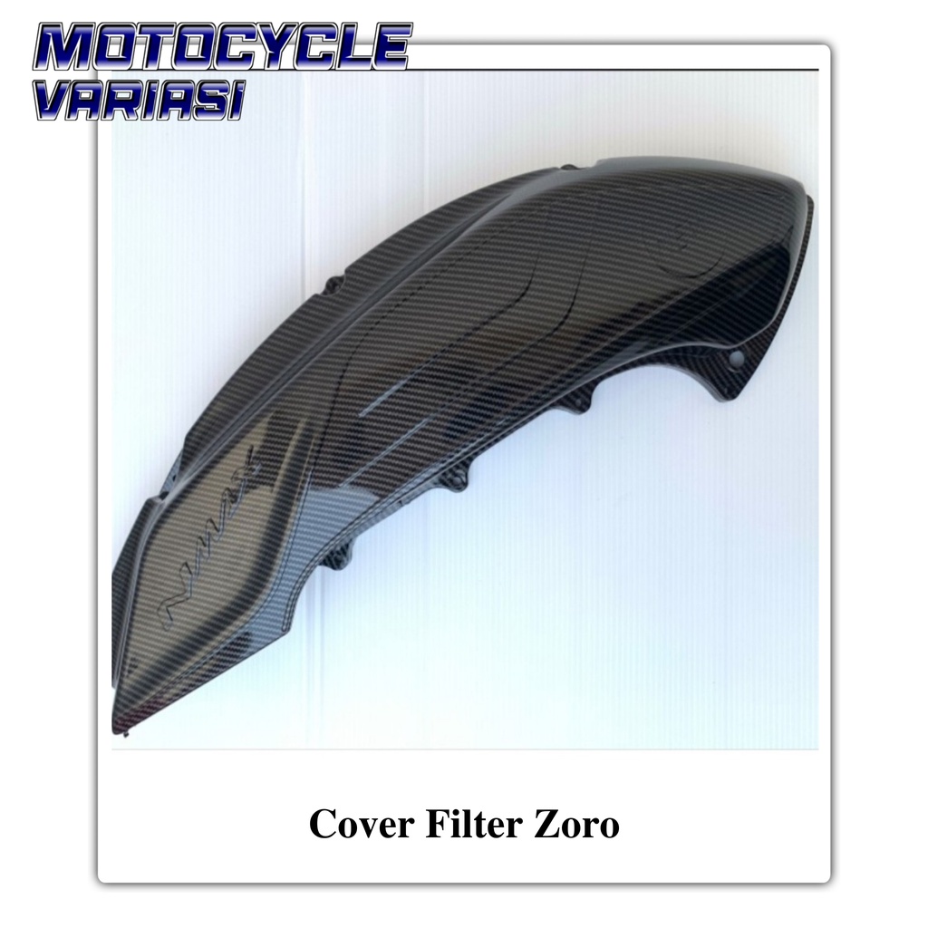 Cover Filter New Nmax 2020-2021 Carbon Hitam Kilap