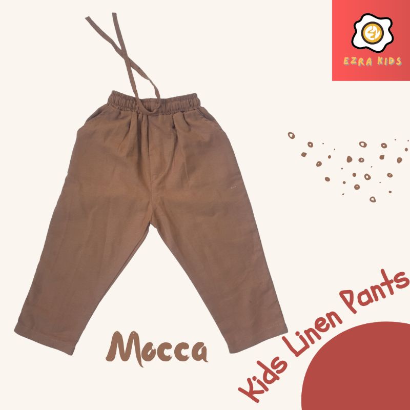 Celana Sirwal Anak laki laki Panjang bahan Katun Linen Bangkok Ezra kids 1-10 tahun