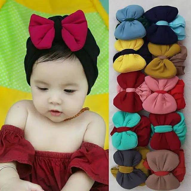 25 Jilbab Anak 0 - 3 Tahun Pita | Hijab Jersery Lembut | Turban Bayi Newborn | TK- SD | Nissa Sabyan