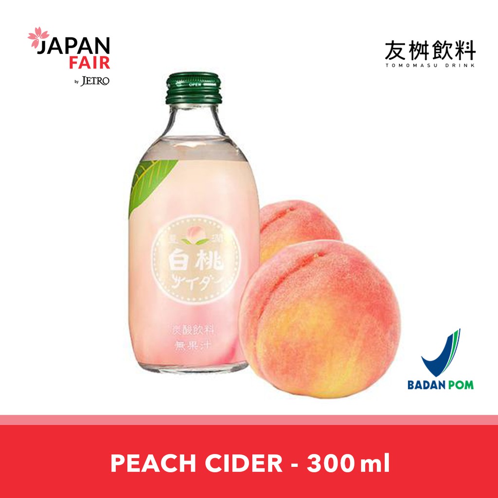 Cider Tomomasu Peach Cider - Minuman Jepang rasa persik 300 ml