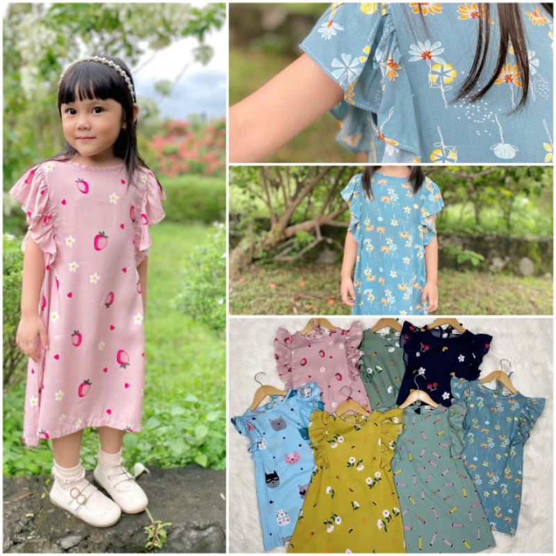 Dress Anak Dora Little Bee Original Smilee Pakaian Anak Super Premium Hooney Bee Terlaris Termurah Best Seller