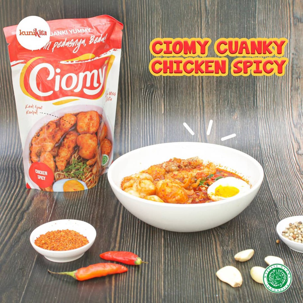 

Cuanki Cuanky Siomay Mie Telor Cemilan Sehat Instan - Ciomy Chicken Spicy