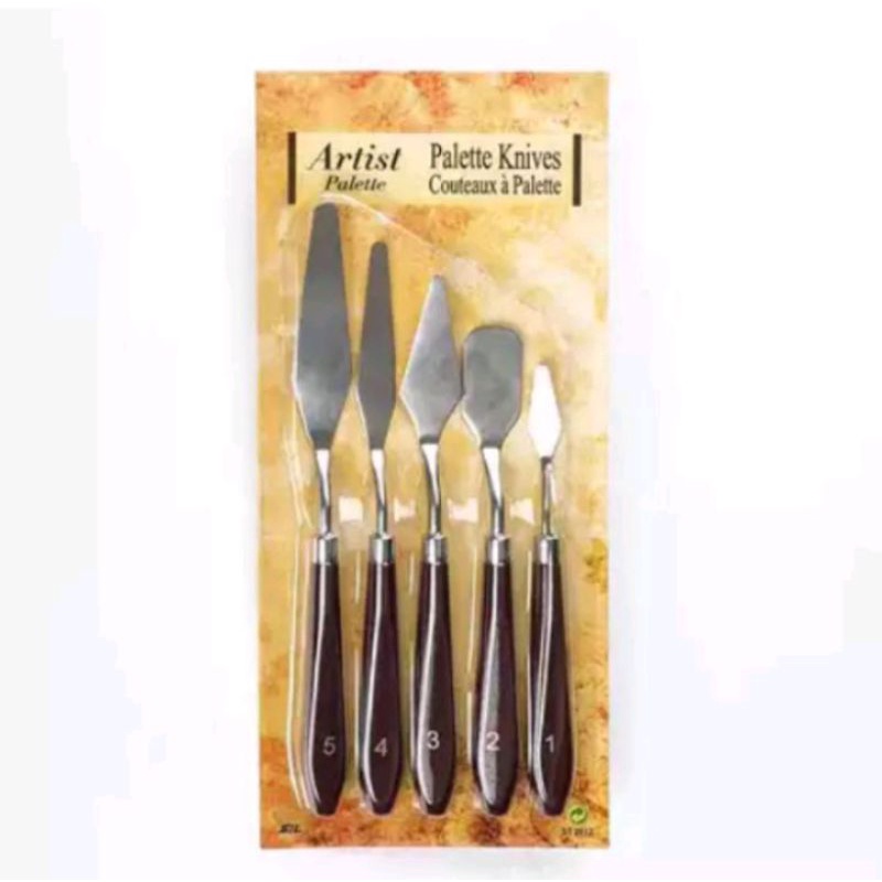 

Pisau Palet / Painting Knife / pallete knife set (5 pcs)