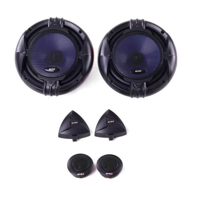 Speaker mobil Split 6.5inch VOKAL TWEETER crosover AVEO AE SS636