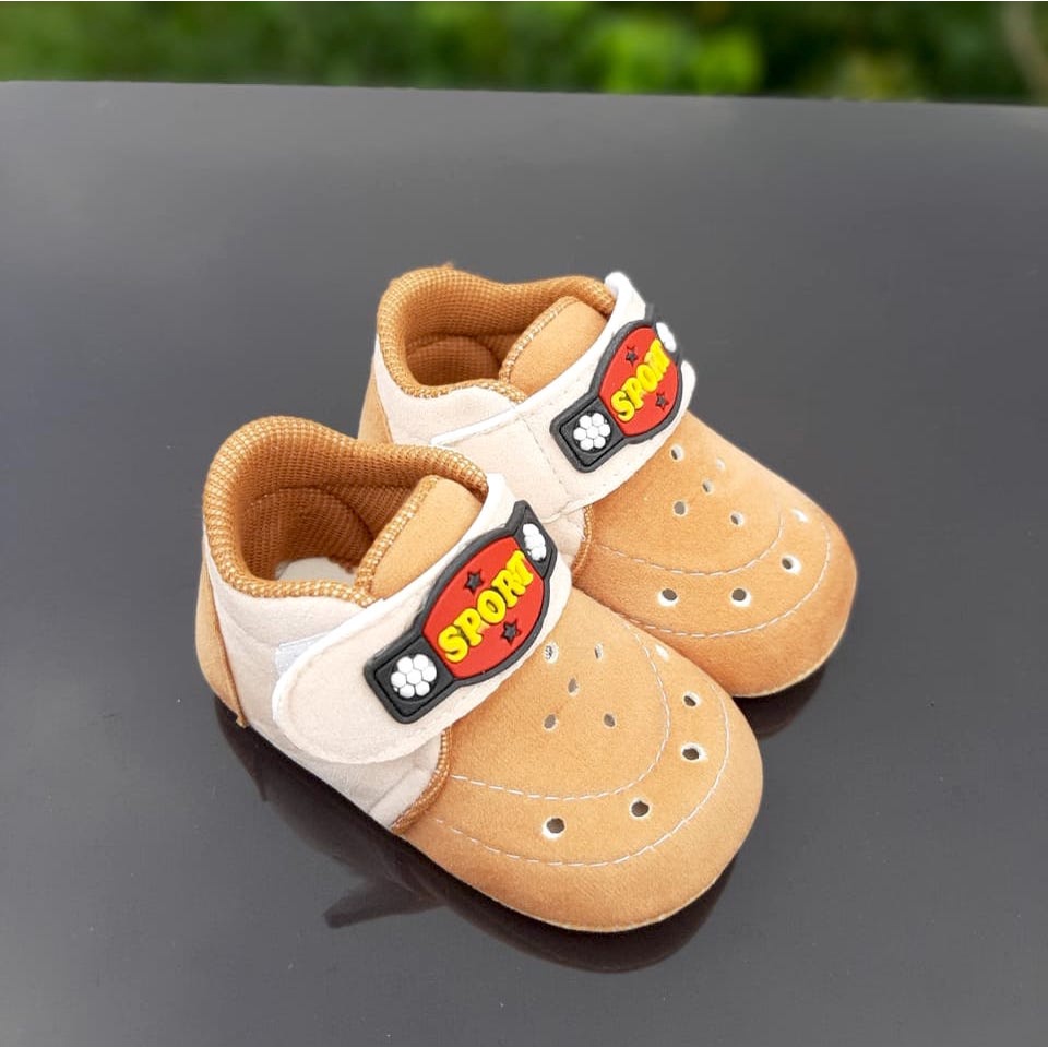 VINANDOZ PRL01 Sepatu Bayi Prewalker anak 1 s/d 12 bulan - Sepatu baby Motif Sport Lucu