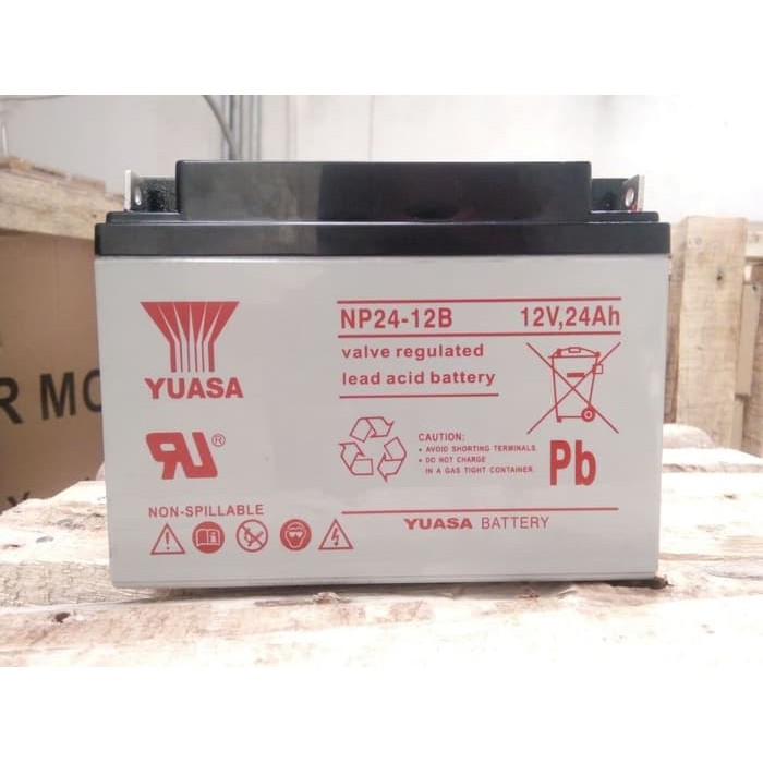 Aki VRLA / Baterai Kering / Aki VRLA YUASA 12V 24AH NP 24-12B