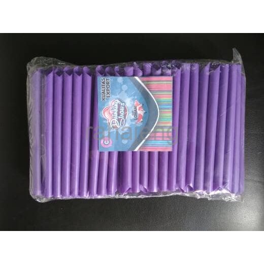 

Sedotan Bubble Warna Ungu | Purple Straw Full Colour | Powder Drink