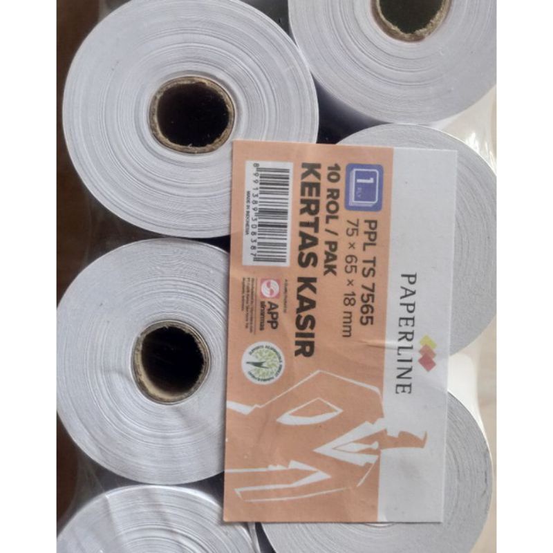 

Kertas Kasir Struk Paper 75x65mm 1PLY - TLS 75x65 PPL