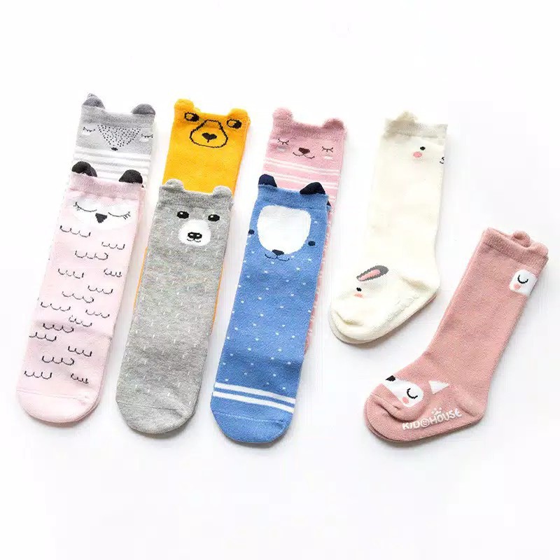 Kaos Kaki Korea Sepatu Bayi Lucu Panjang Premium Anti Slip Baby and Kids Sock 12 LC