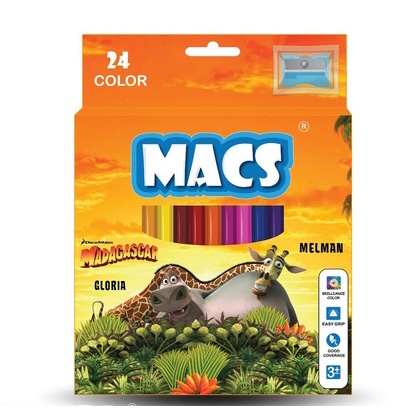 

MACS Pensil warna 24 color pencils Madagascar