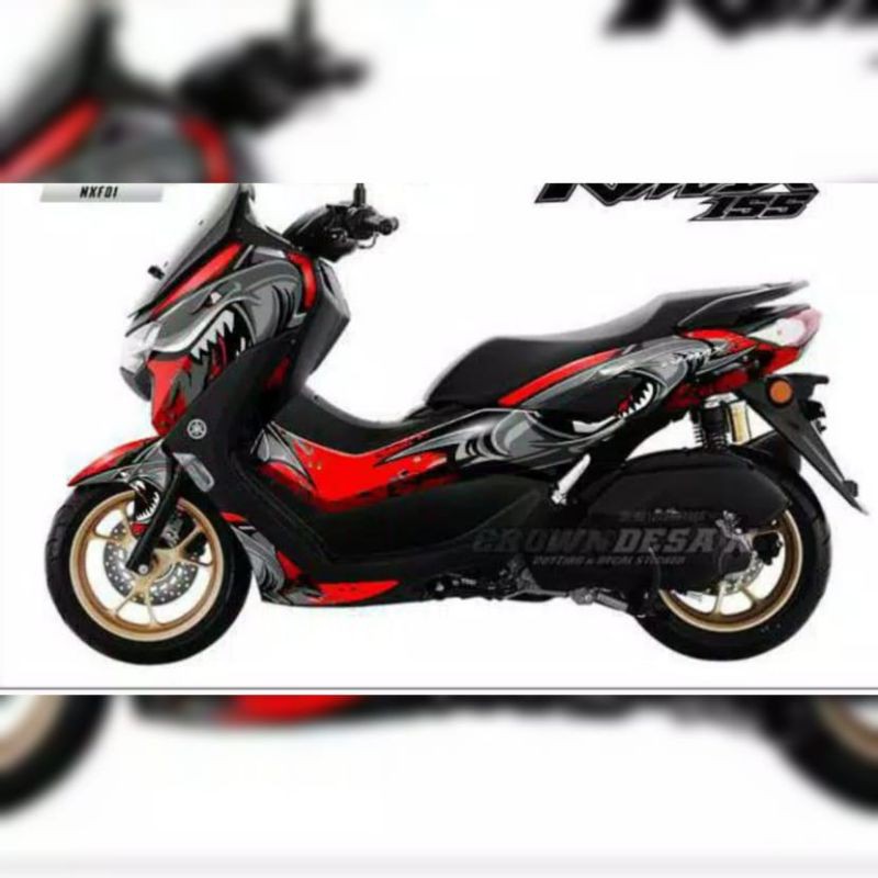 Stiker Decal New Nmax 2020 Fullbody Shark