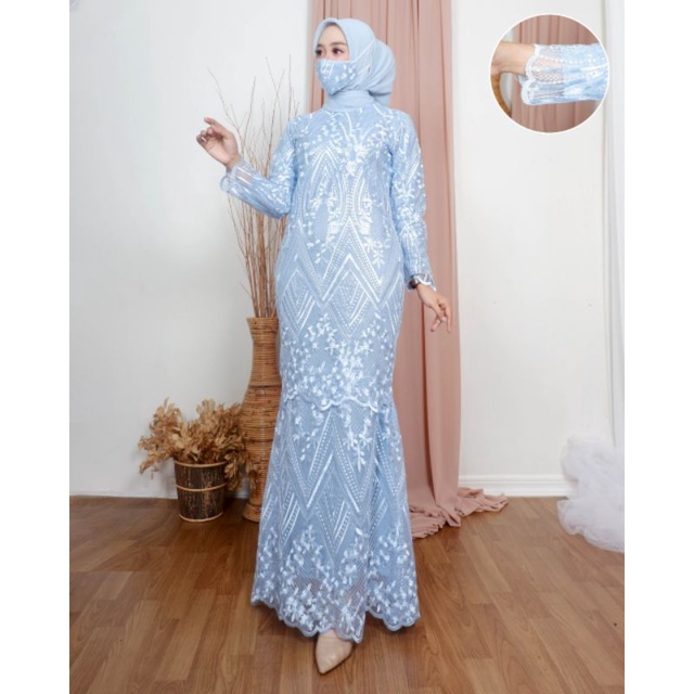 GAMIS DUYUNG MODERN/GAMIS TULLE TERLARIS/GAMIS LILAC