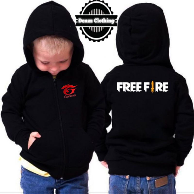 jaket Hoodie anak free fire/kaos anak/fashion anak