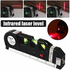 

SUPER RULER LASER BUBBLE LEVEL Waterpass PENGGARIS LAMPU 250cm meteran