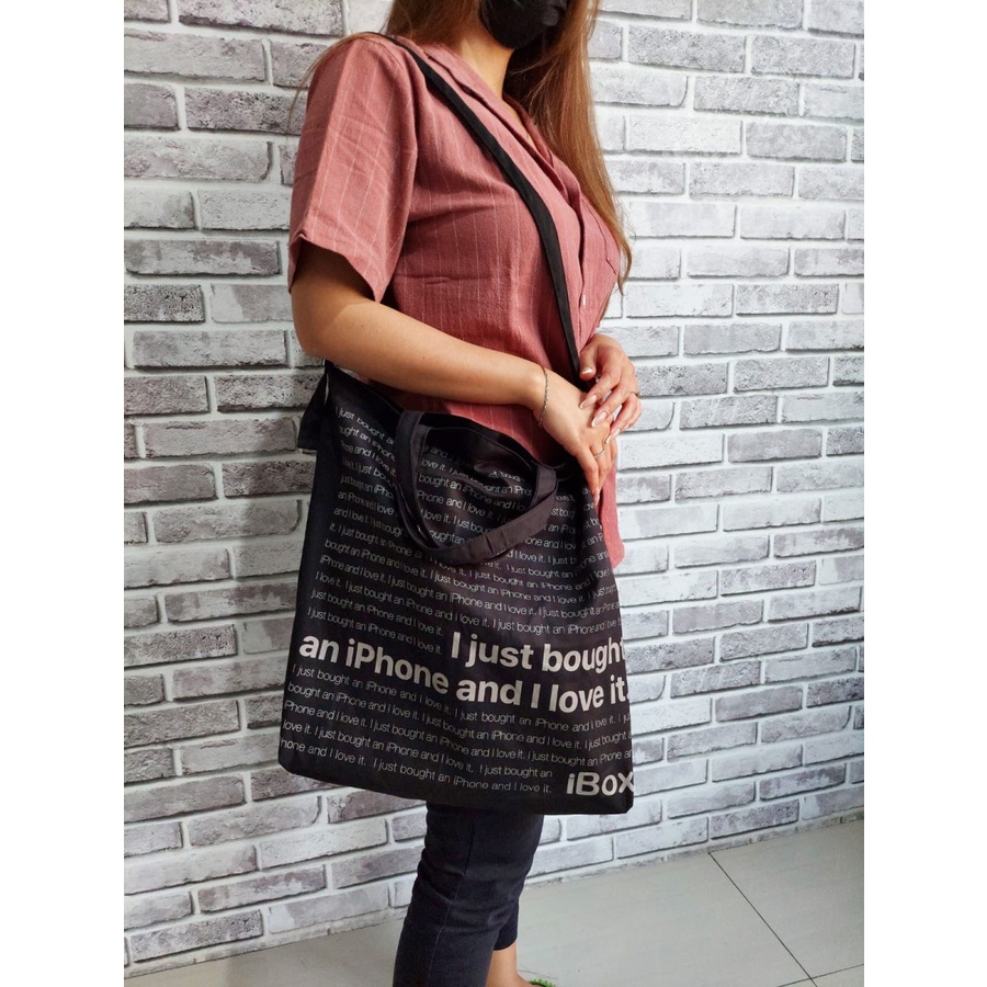 Tas Keren Ke Citayam Shopping Tas Belanja Tote Goodie Bag Ibox Iphone