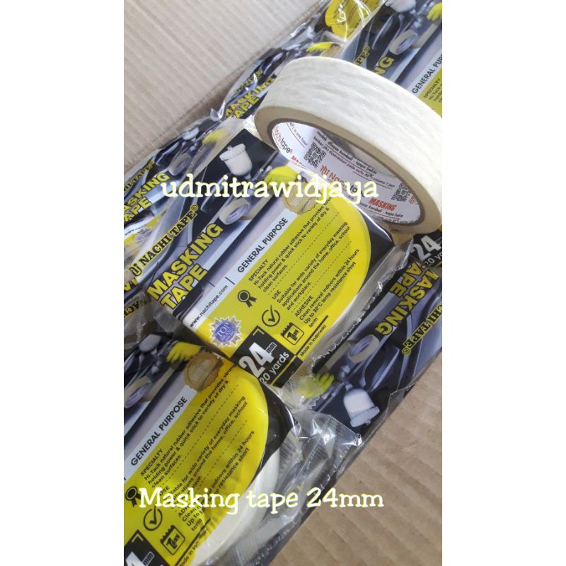 

Isolasi kertas merk nachi / Masking tape nachi 24mm / isolasi murah