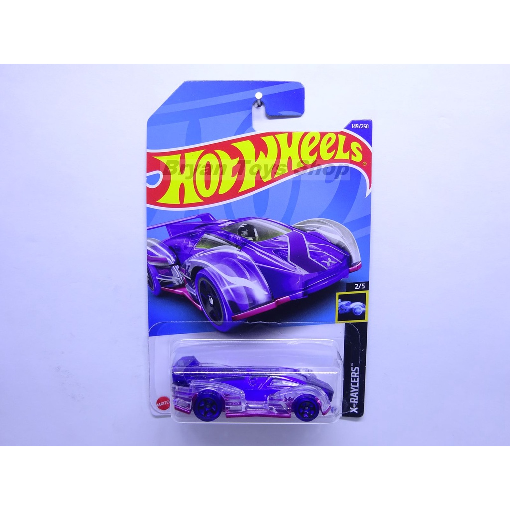 Hot Wheels Electrack Ungu - Glow In The Dark