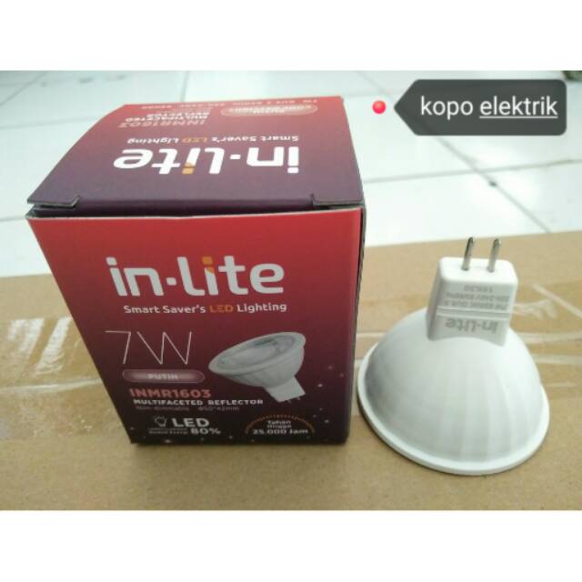 Lampu Led Inlite Sorot 7w Putih Mangkok COB Kaki Tusuk