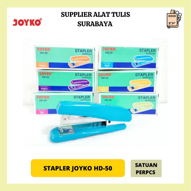 STAPLER / STAPLES / JEPRETAN / STEPLES UKURAN SEDANG JOYKO HD - 50 ORI