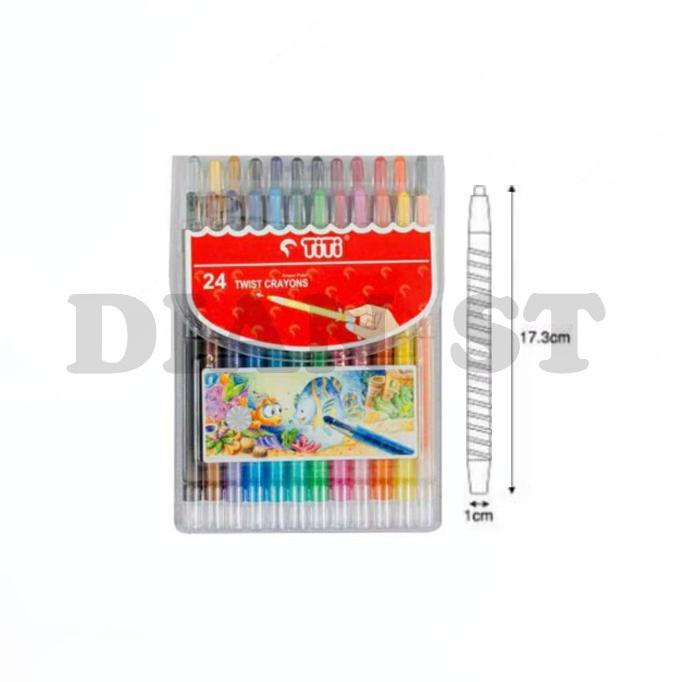 

Crayon Titi Putar 24 Warna - Pc