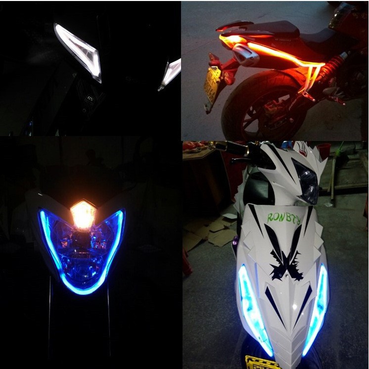 Lampu Led Strip Drl + Sein Kualitas Tinggi Untuk Drl Mobil