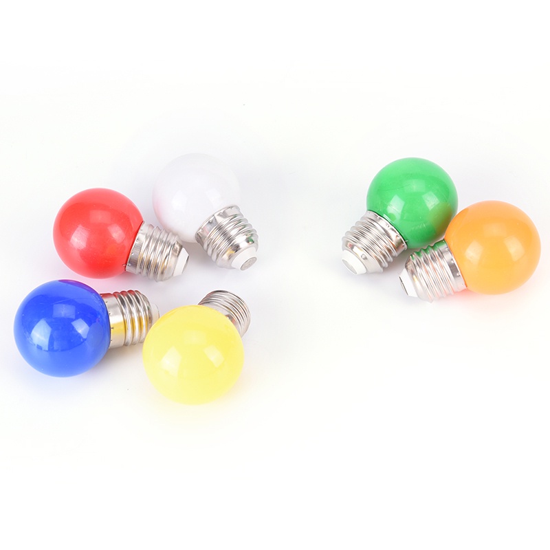 {LUCKID}2W E27 mini LED Golf Ball Bulb Globe Light in Blue, Red, Green, Yellow,White