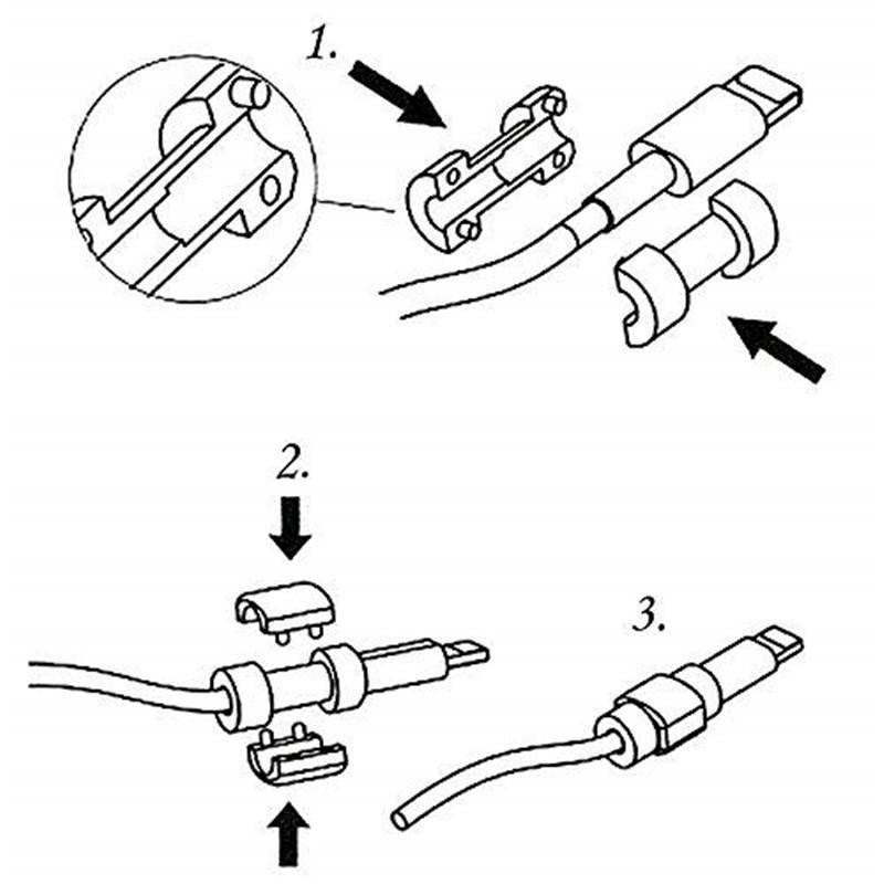 Pelindung Kabel Data / Charger USB Anti Putus Warna Acak Untuk iPhone