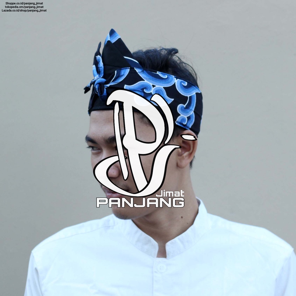 Iket Blangkon Sunda Bolong Batik Motif Cirebonan