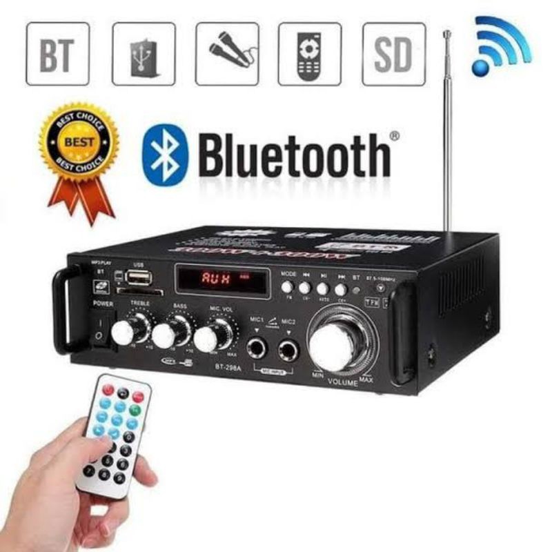 AMPLIFIER BLUETOOTH 600W EQ KARAOKE AUDIO HOME THEATER FM RADIO MINI