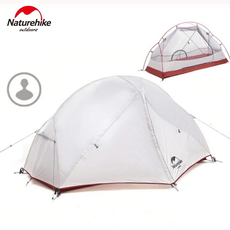 TENDA NATUREHIKE MONGAR 1 210T TENDA OUTDOOR GUNUNG CAMPING PIKNIK ULTRALIGHT TENT WATERPROOF