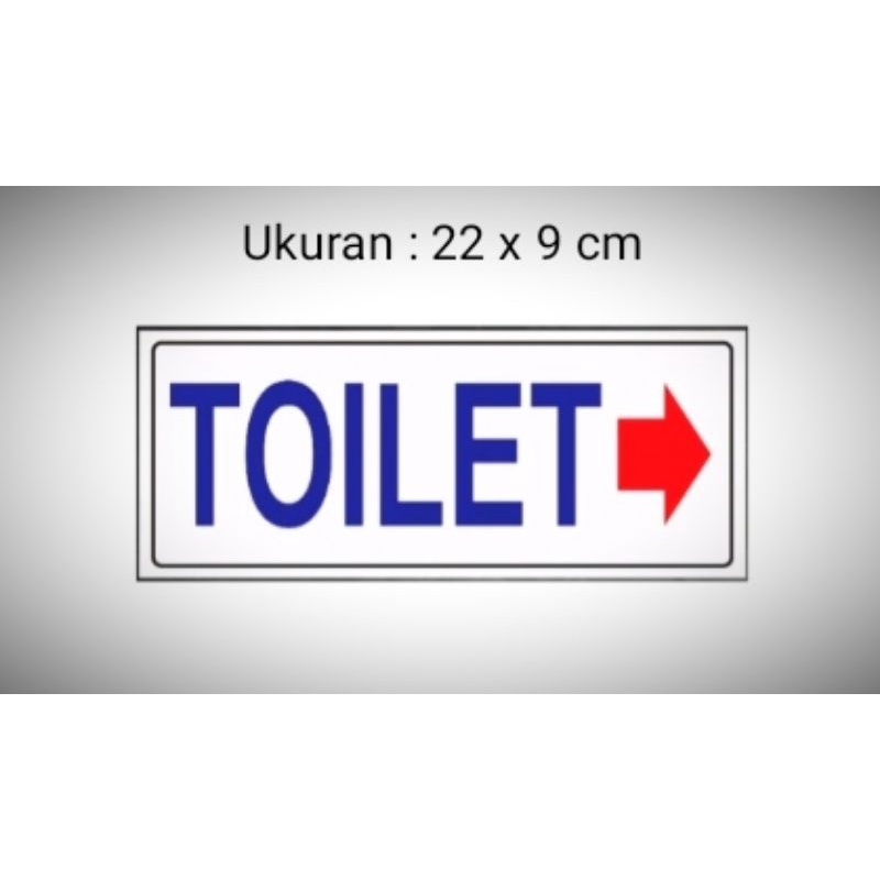 

Petunjuk Toilet, Sign Board Acrylic Toilet, Sign label Akrilik