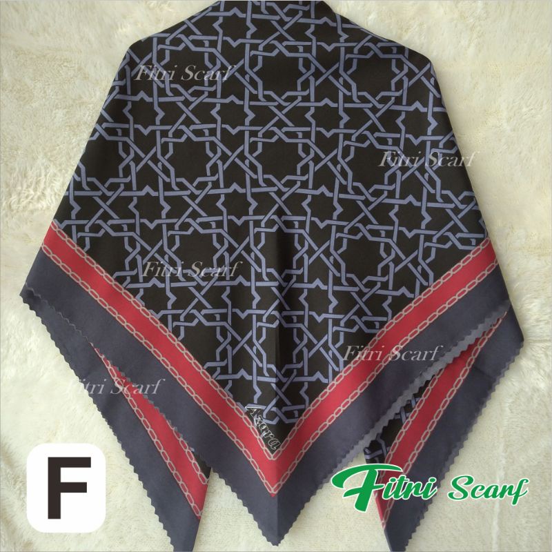 jilbab segi empat motif hijab segi empat motif kerudung segi empat motif azara oscara J 4-F