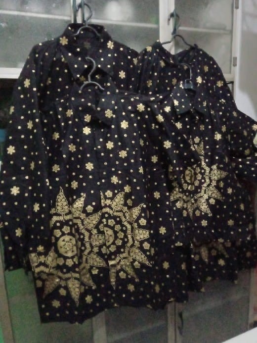 Couple Batik Keluarga || Setelan Couple Batik Ayah Ibu Anak Cewek Cowok || Couple Batik Family Gamis