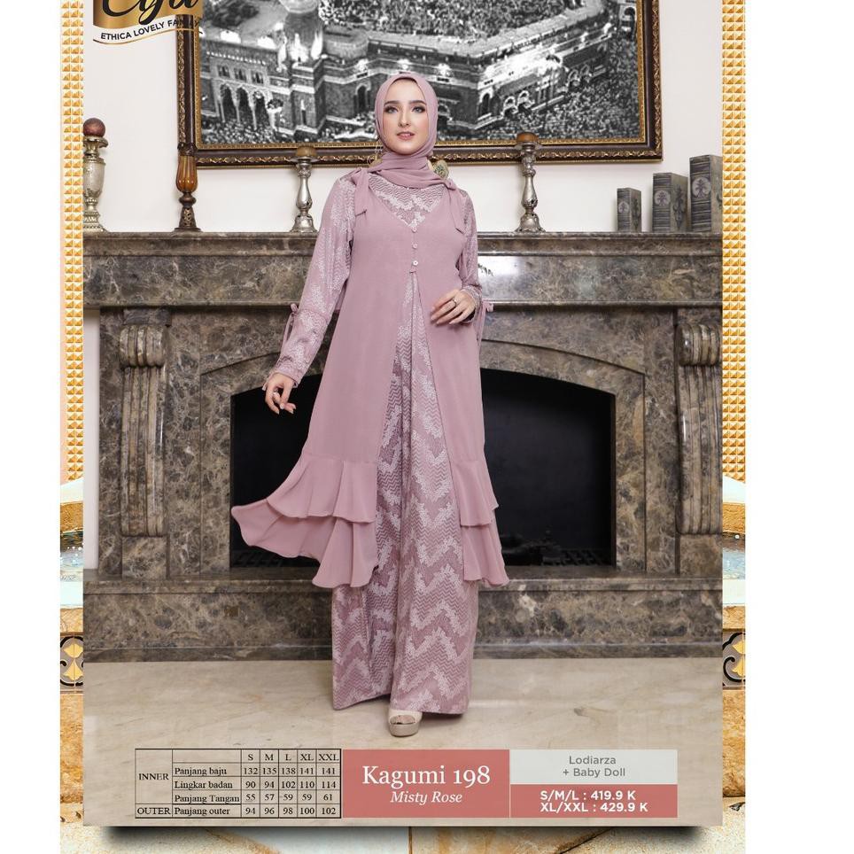 4HM4D ??** ( Sarimbit Ethica Elfa 200 Misty Rose ) Gamis Ethica Kagumi 198 Kahfi 157 Kagumi kids 75