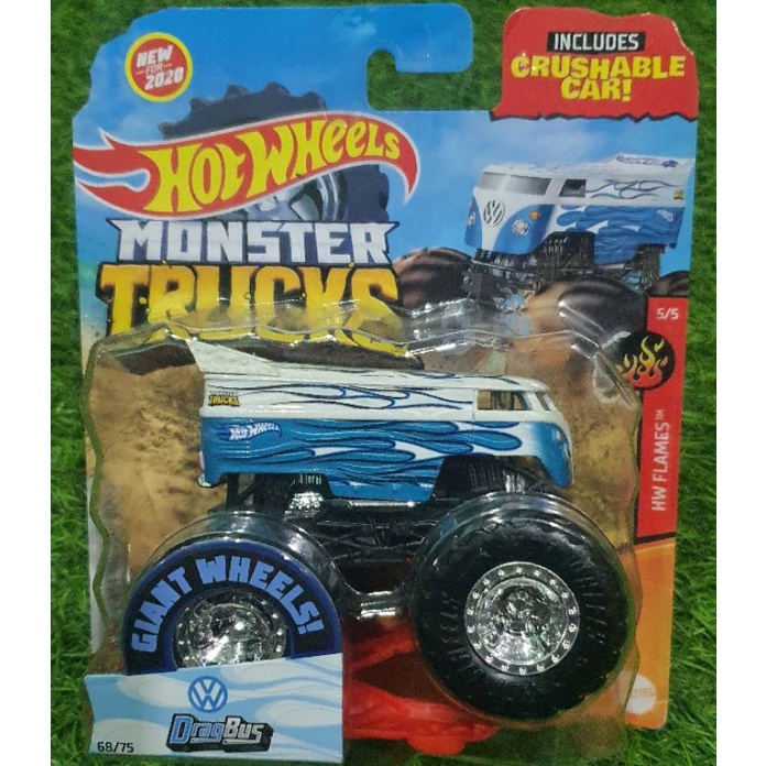 monster truck drag bus
