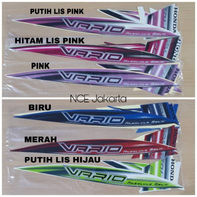 STIKER STRIPING VARIO CARBU 2007