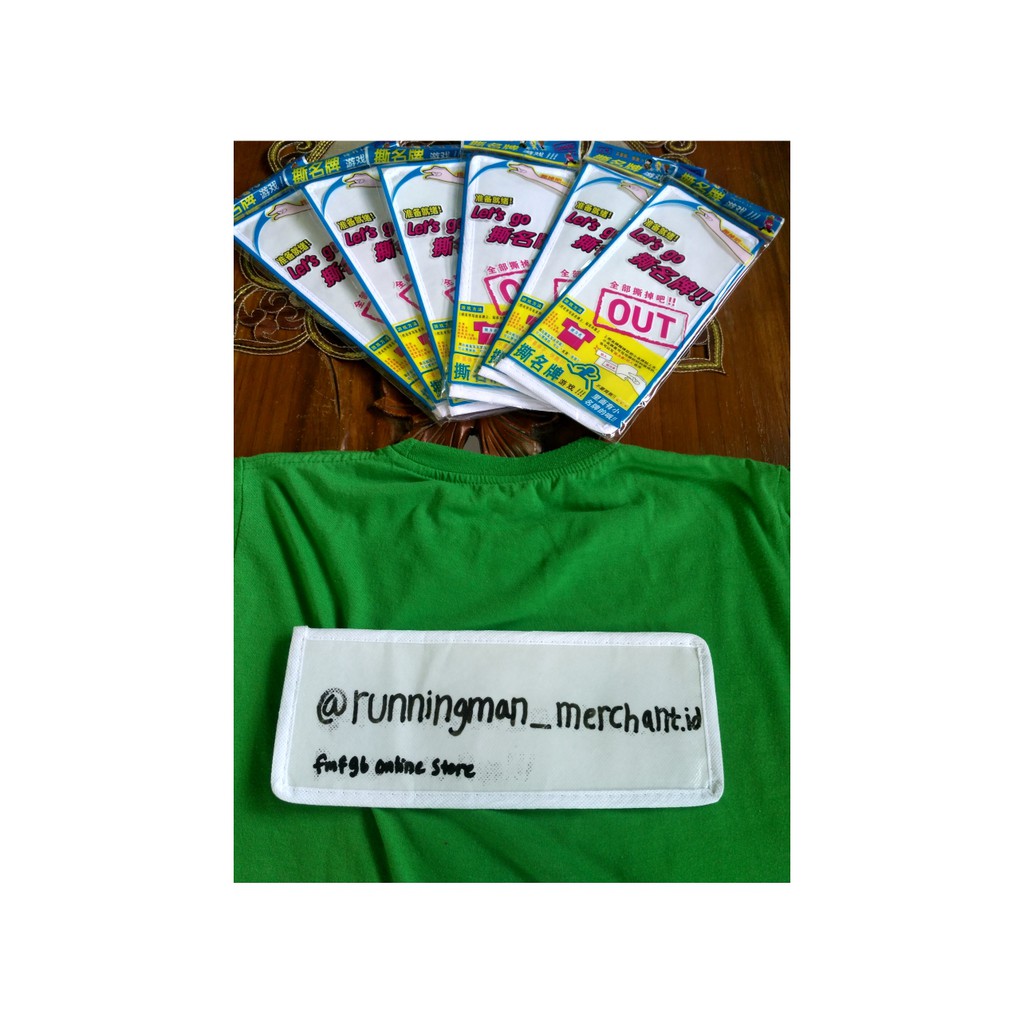 Name Tag Running Man (Rewriteable)