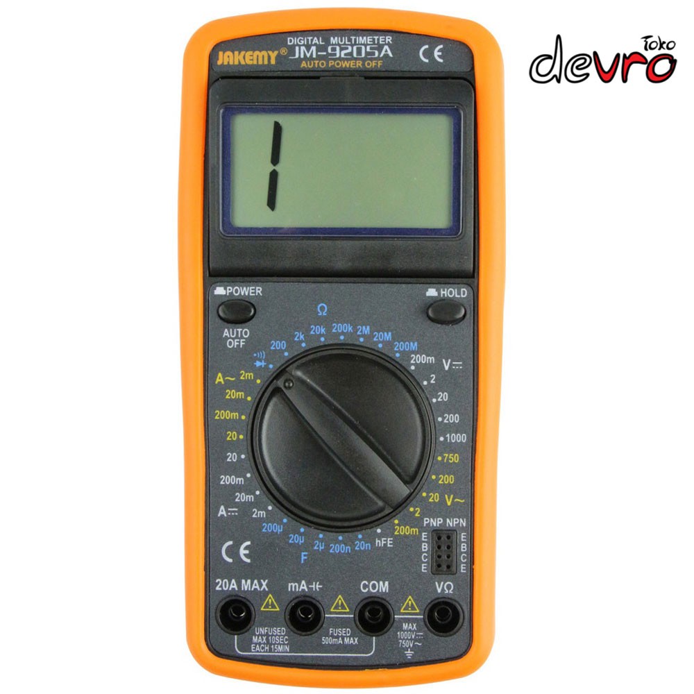 Digital Multimeter Voltmeter - Jakemy JM-9205A