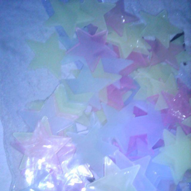 Bintang Star Glow In The Dark Small Fosfor Tempelan Dinding Sticker