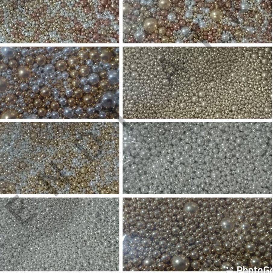 

Best - SPRINKLE KUE TRIMIT/MUTIARA CHROME mixsize KEMASAN 50 GRAM ~