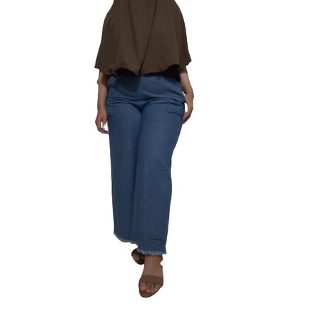 celana kulot rawis - kulot jeans jumbo - kulot jeans wanita terbaru - kulot jeans - celana wanita - 