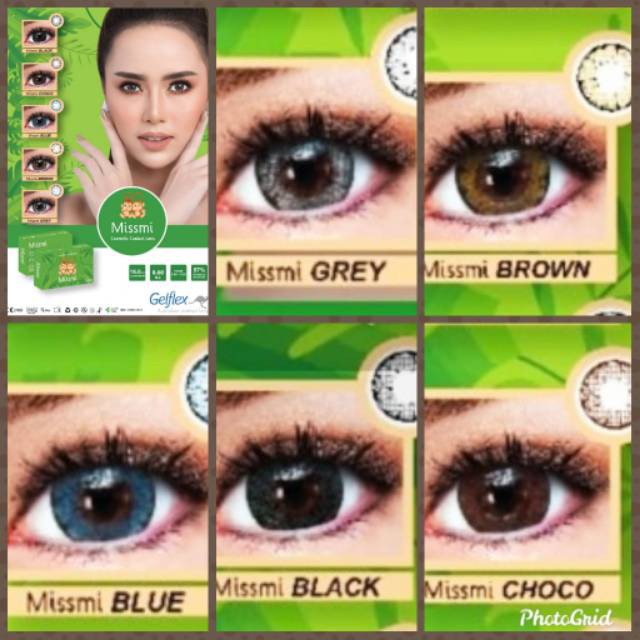 Softlens MISSMI FLAT DIA 16.00mm NORMAL &amp; MINUS BLUE  (-0.50 s/d-3.00) Flat Diameter 16mm Gelflex/Lensa  Kontak/ BS